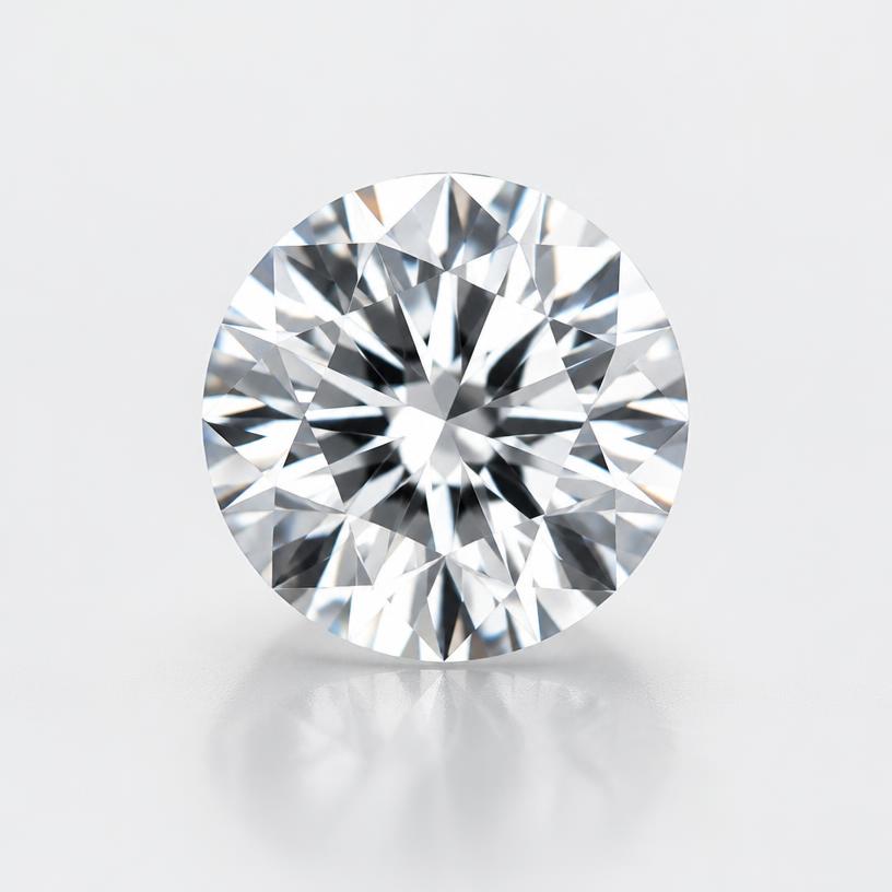 Round cut laboratory-grown diamond